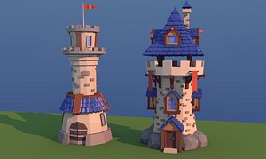 towers games 3D model