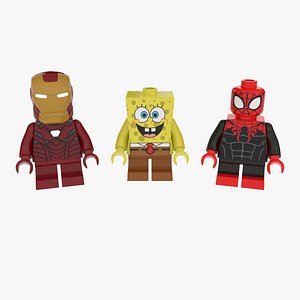 3D Stylized LEGO Character Pack