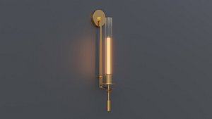 3D Modern Fluted Glass Wall Sconce