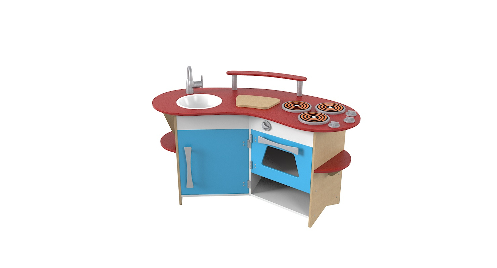 3D Realistic Toy Kitchen Model TurboSquid 1244406