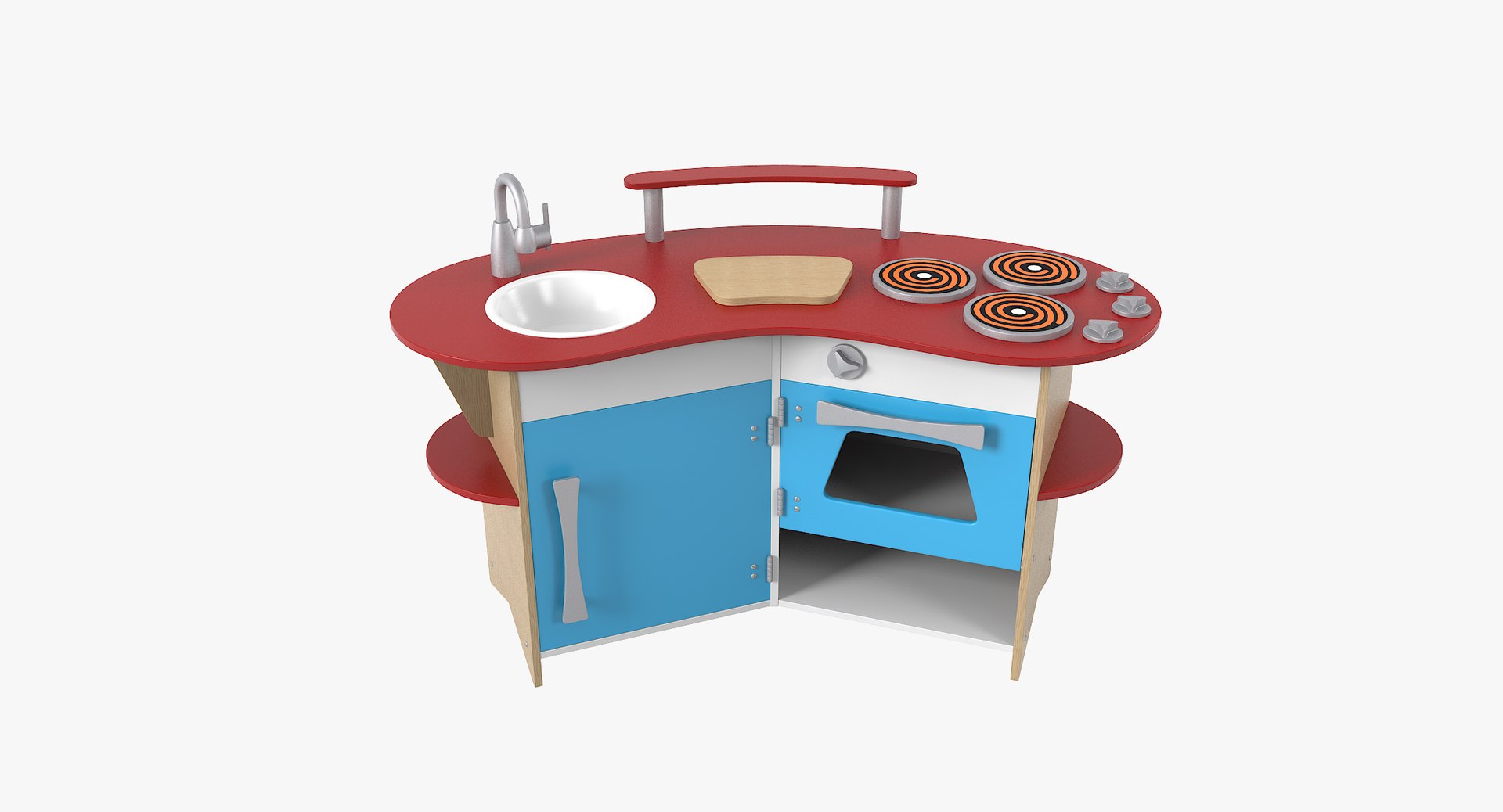 3D Realistic Toy Kitchen Model TurboSquid 1244406