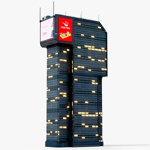 3D Sci-Fi Futuristic Building PBR 21