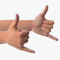 Male Arm Pair with Shaka Gesture
