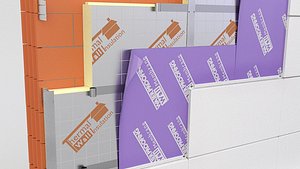 3D facade wall panels model