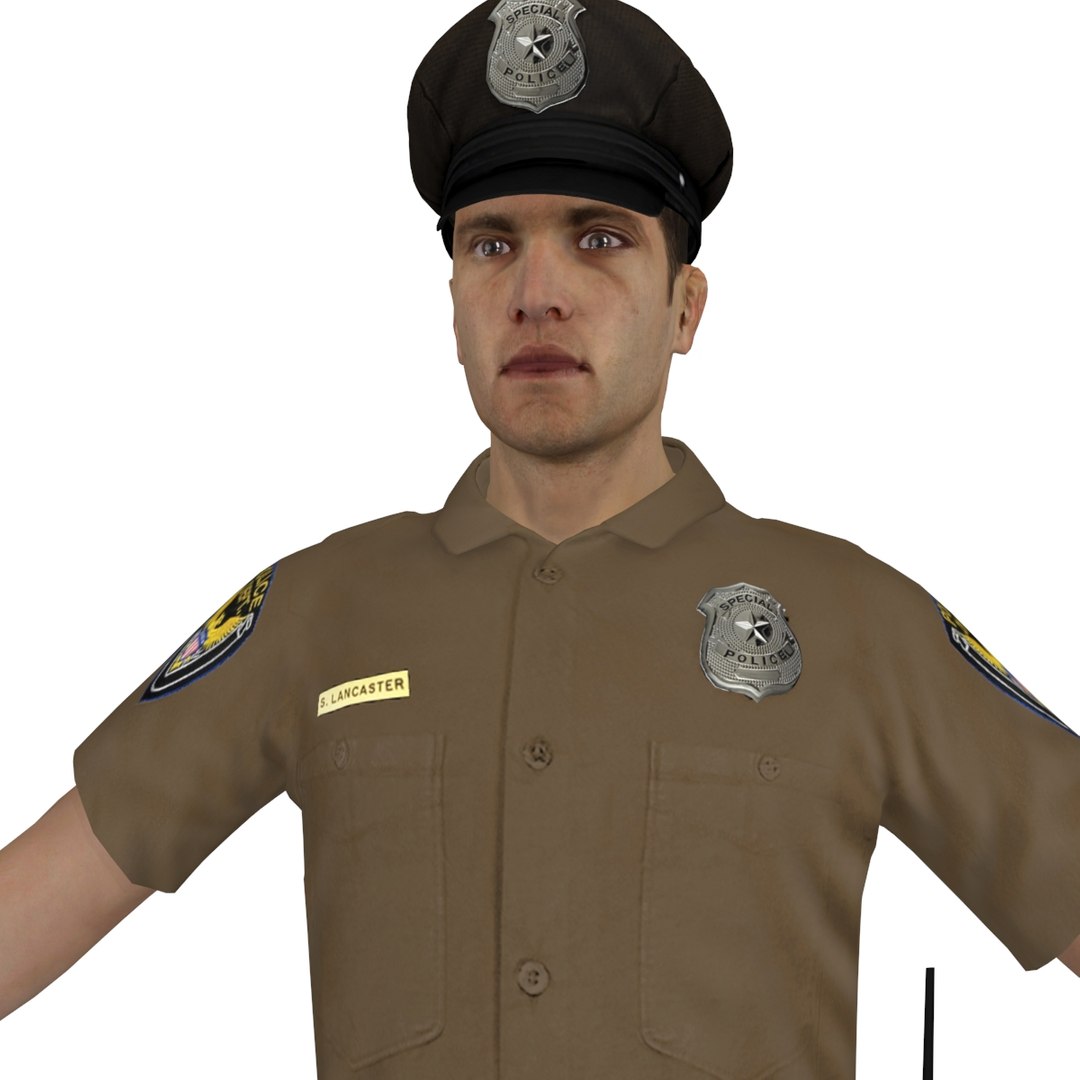 Police Officer 3d Max