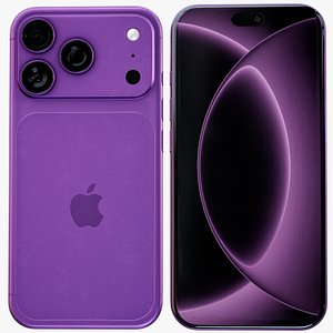 Apple IPhone 18 Pro Max Purple PBR model