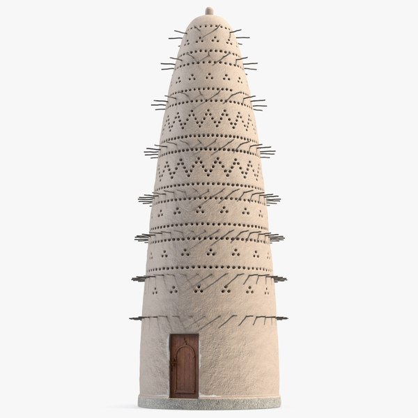 Pigeon Tower White 3D model