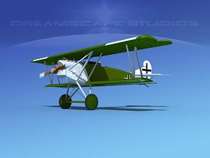 fokker dvii fighter luftwaffe 3d 3ds