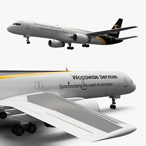 UPS Boeing 767 Cargo Plane 3D model