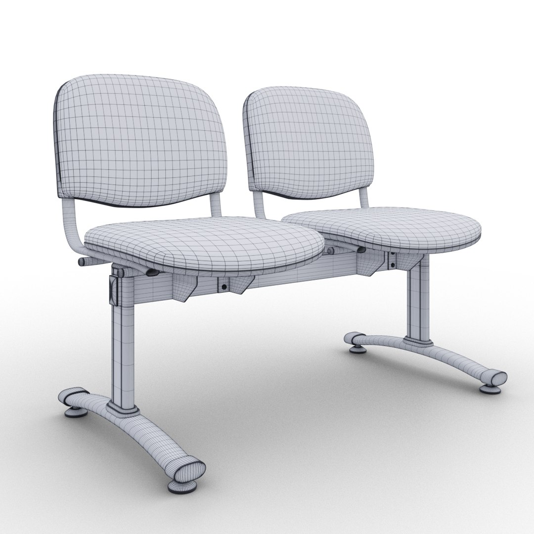 3D Waiting Chair Model - TurboSquid 1817153