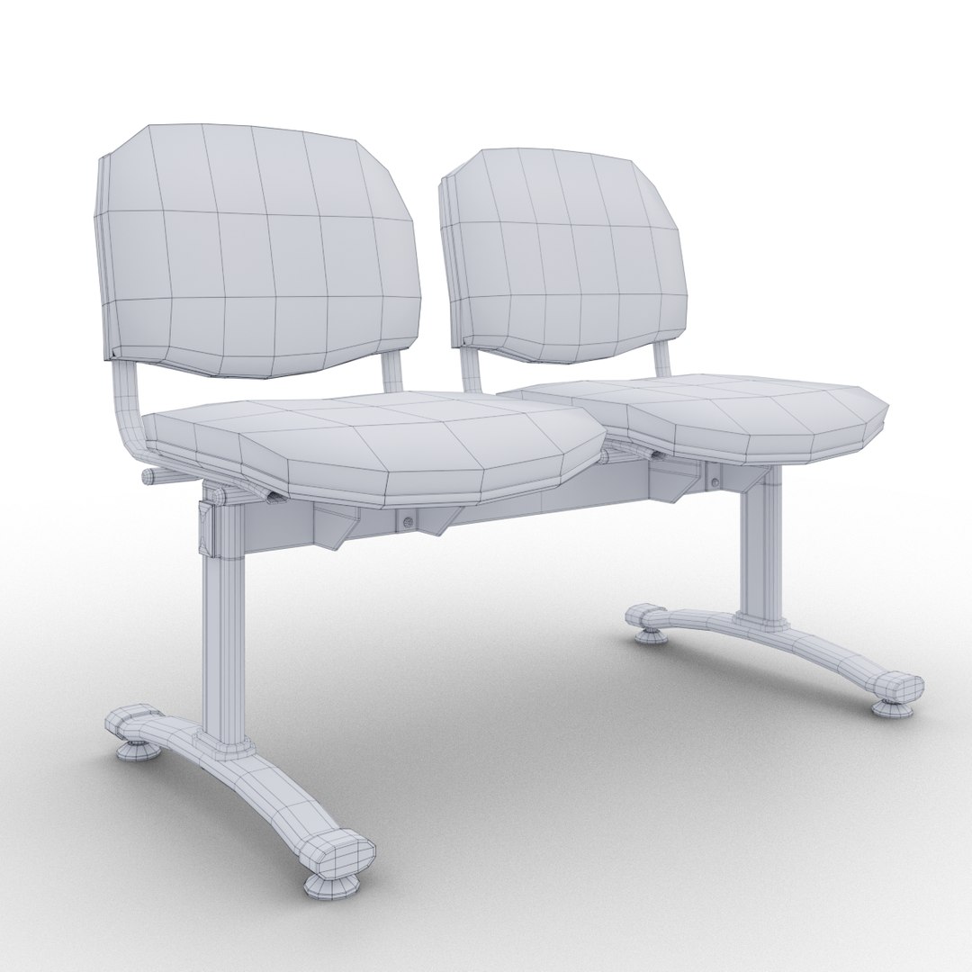 3D Waiting Chair Model - TurboSquid 1817153