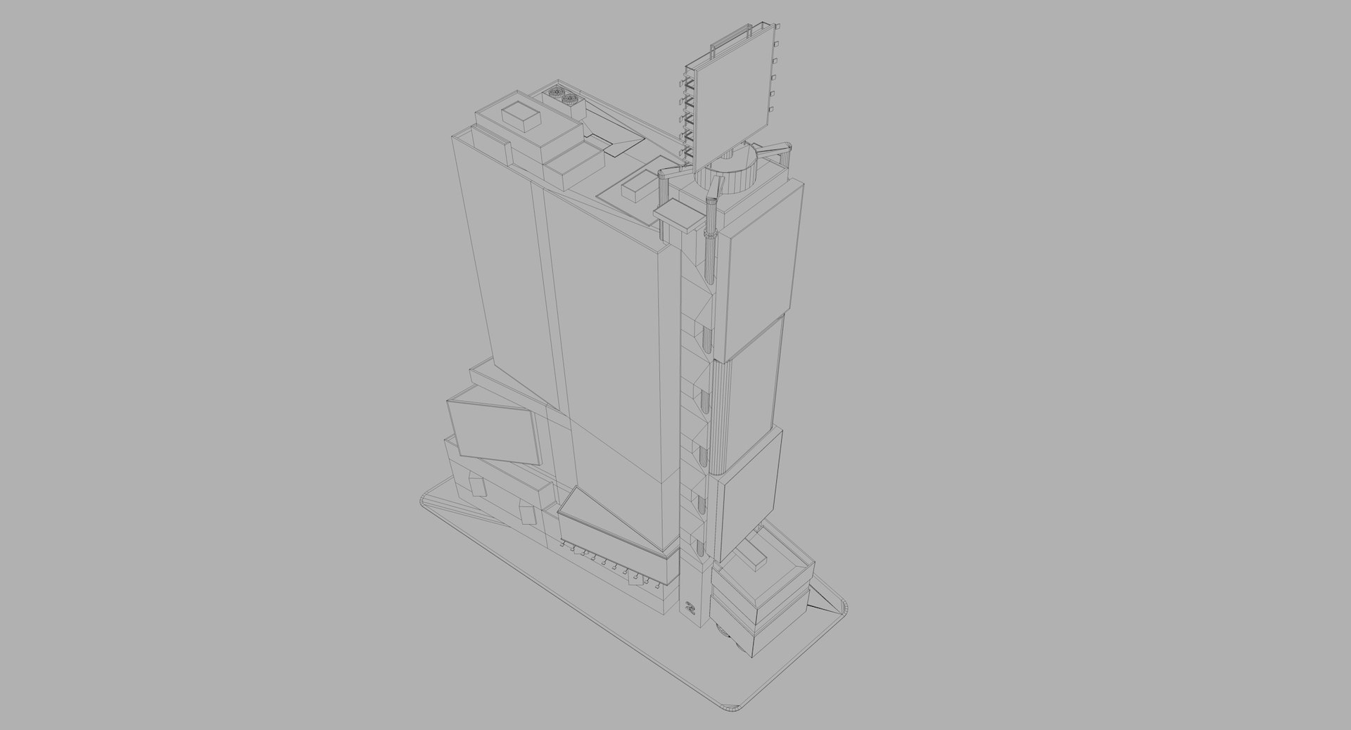 Ramada Renaissance Times Square Low Poly 3D Model - TurboSquid 2136690