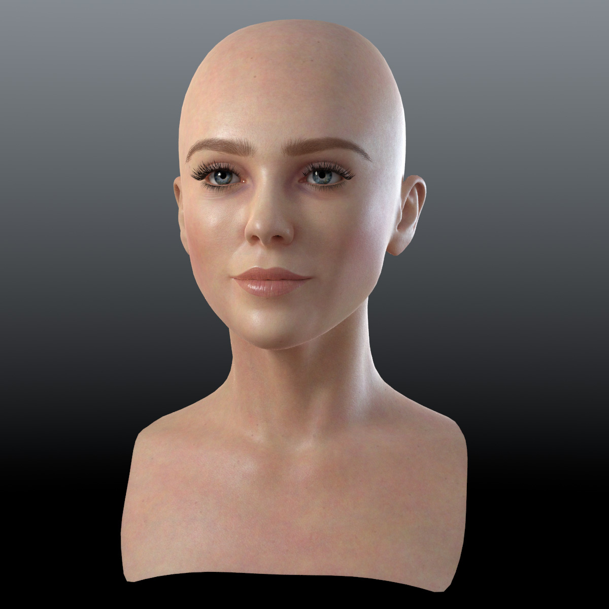 head woman 3 3d model