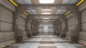 Sci Fi Interior Corridor 3D model