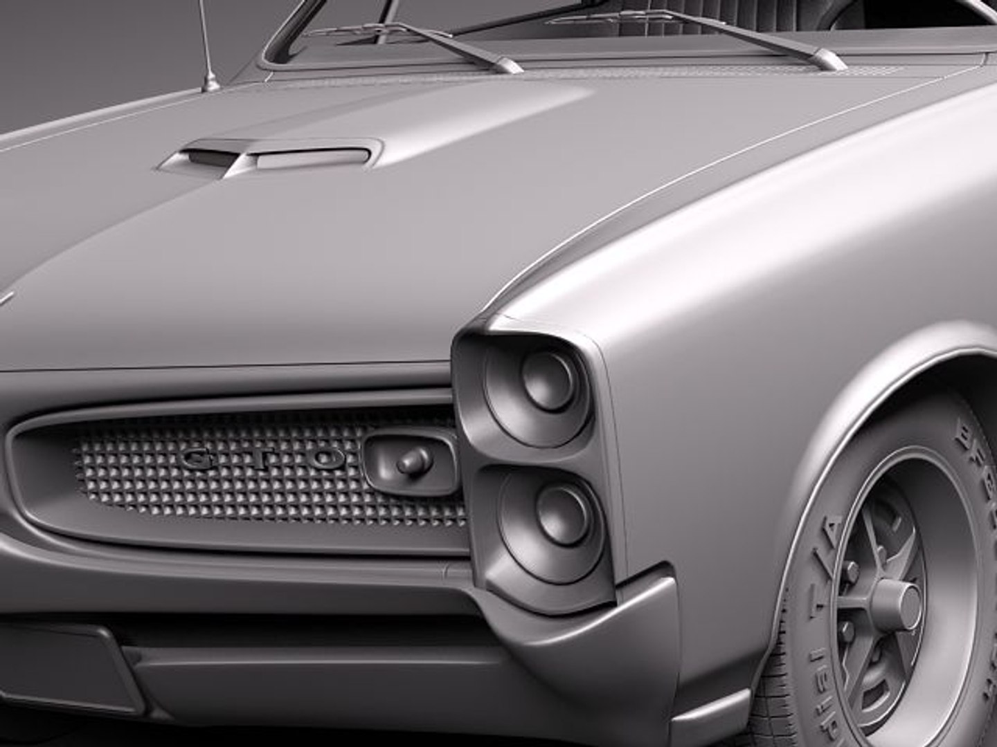 3d Pontiac Gto 1966 Sport Model
