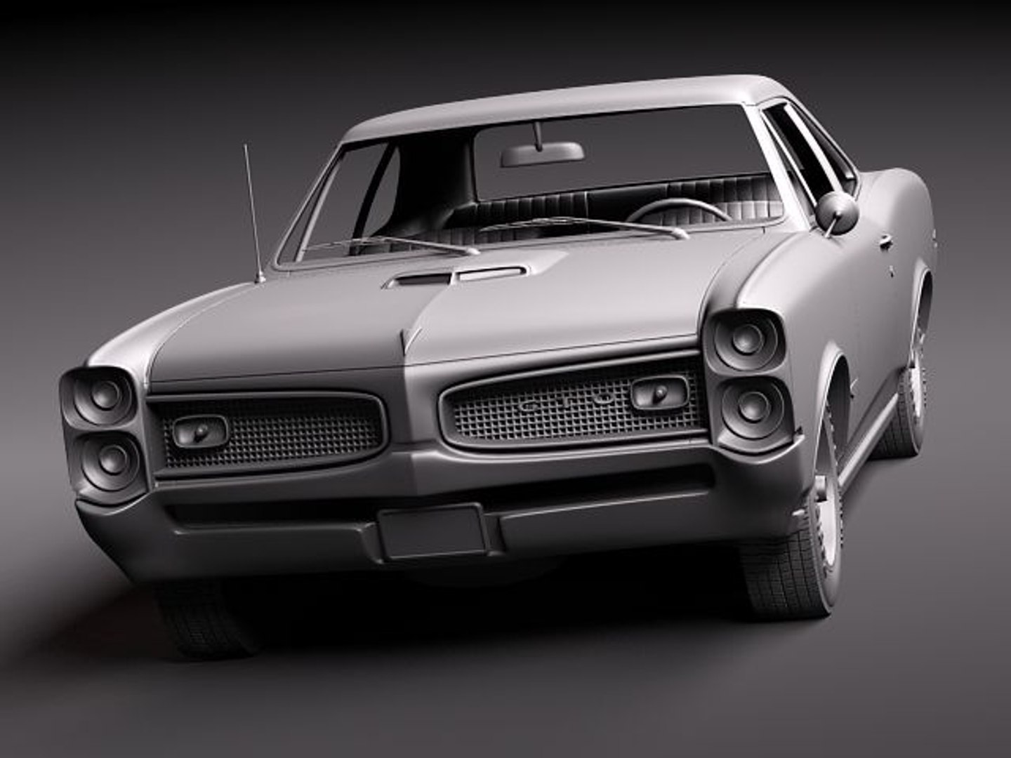 3d pontiac gto 1966 sport model