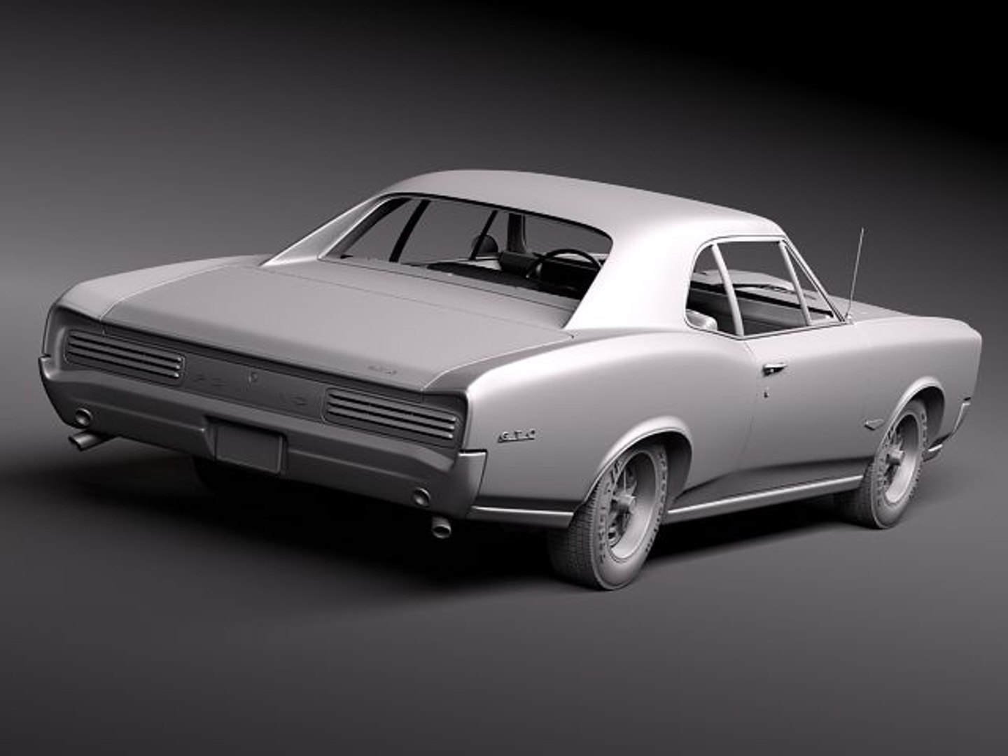 3d pontiac gto 1966 sport model