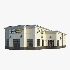 3d subway restaurant model