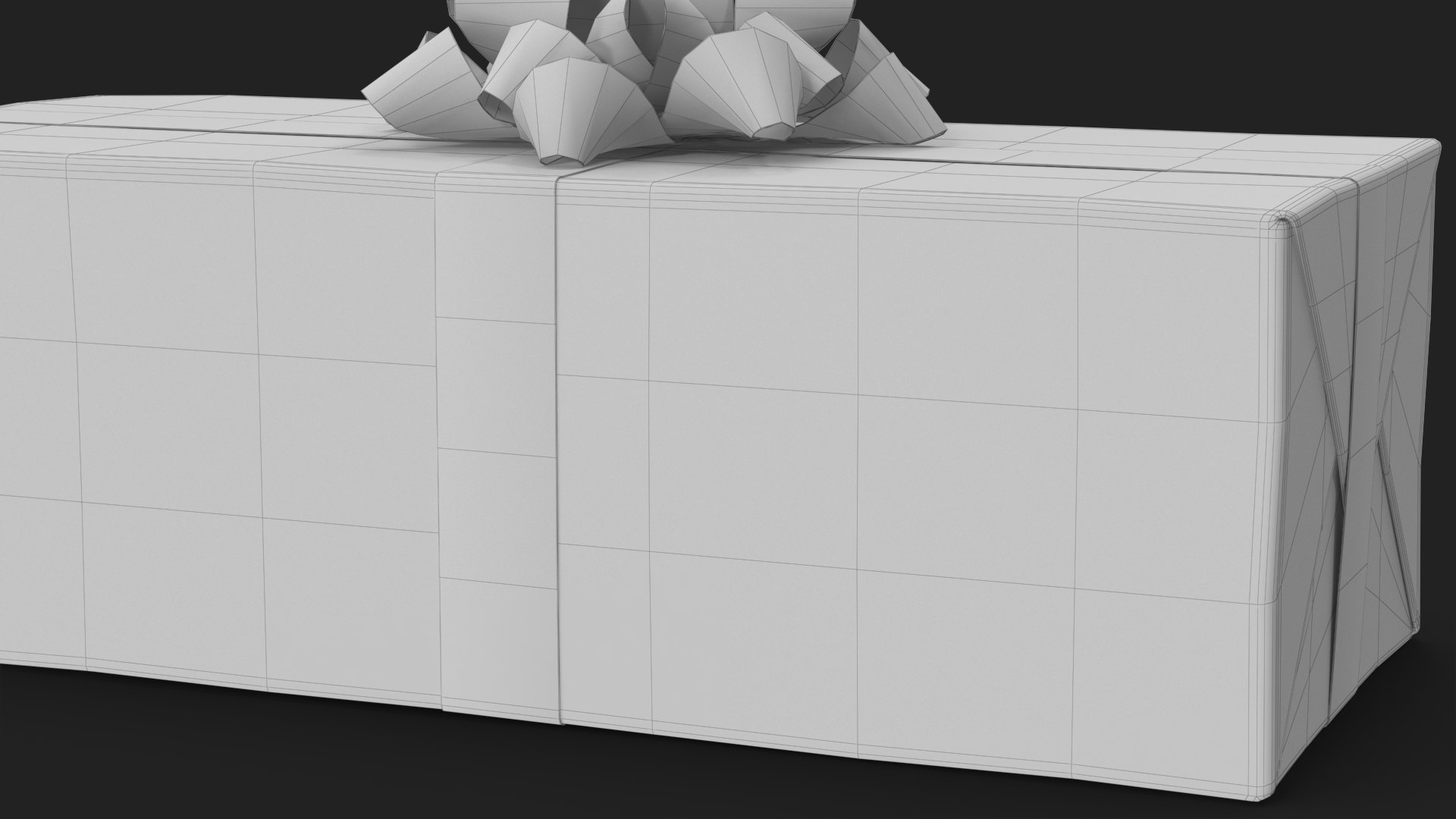 3D Gift Box With A Bow White V4 Model - TurboSquid 2539161