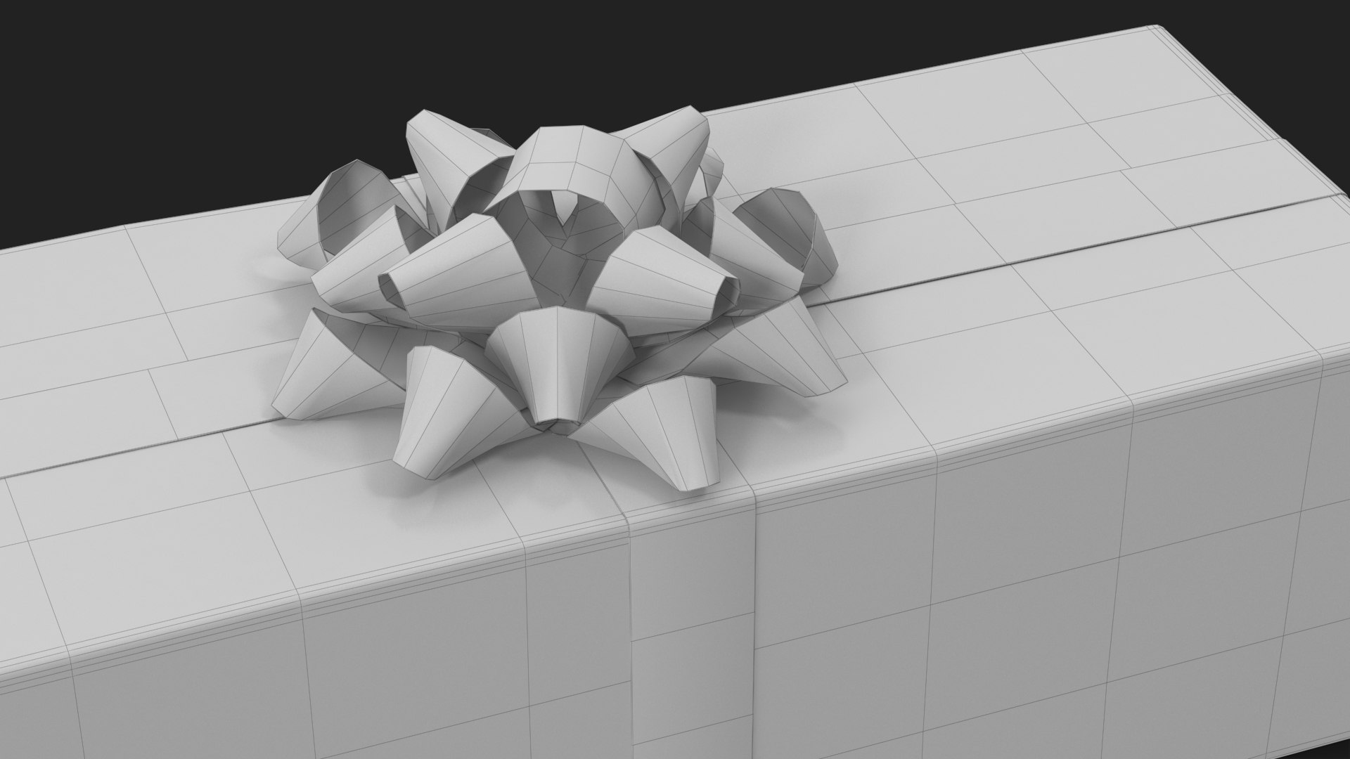 3D Gift Box With A Bow White V4 Model - TurboSquid 2539161