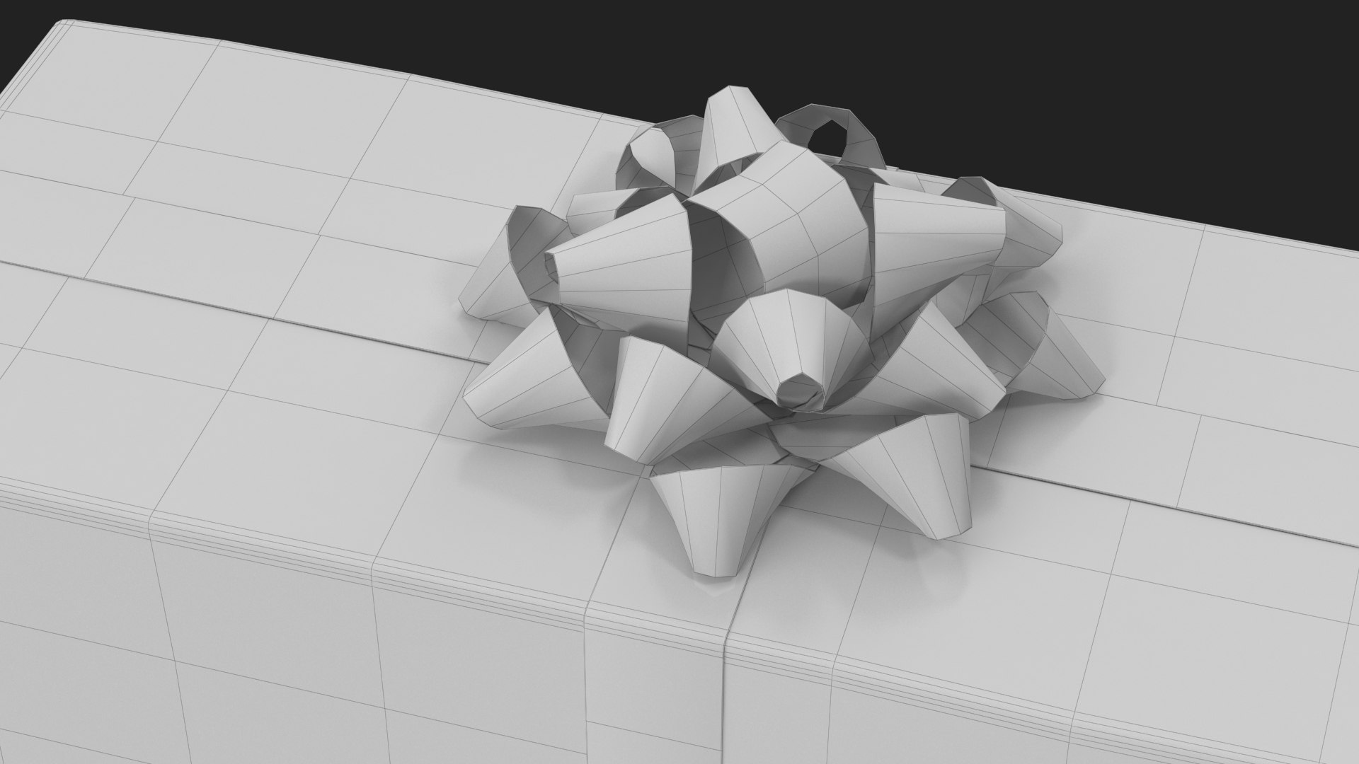 3D Gift Box With A Bow White V4 Model - TurboSquid 2539161