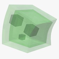 Minecraft Slime Rigged 3D Model Game Ready 4K PBR