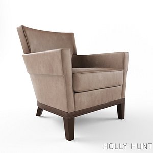 holly hunt club chair 3d model