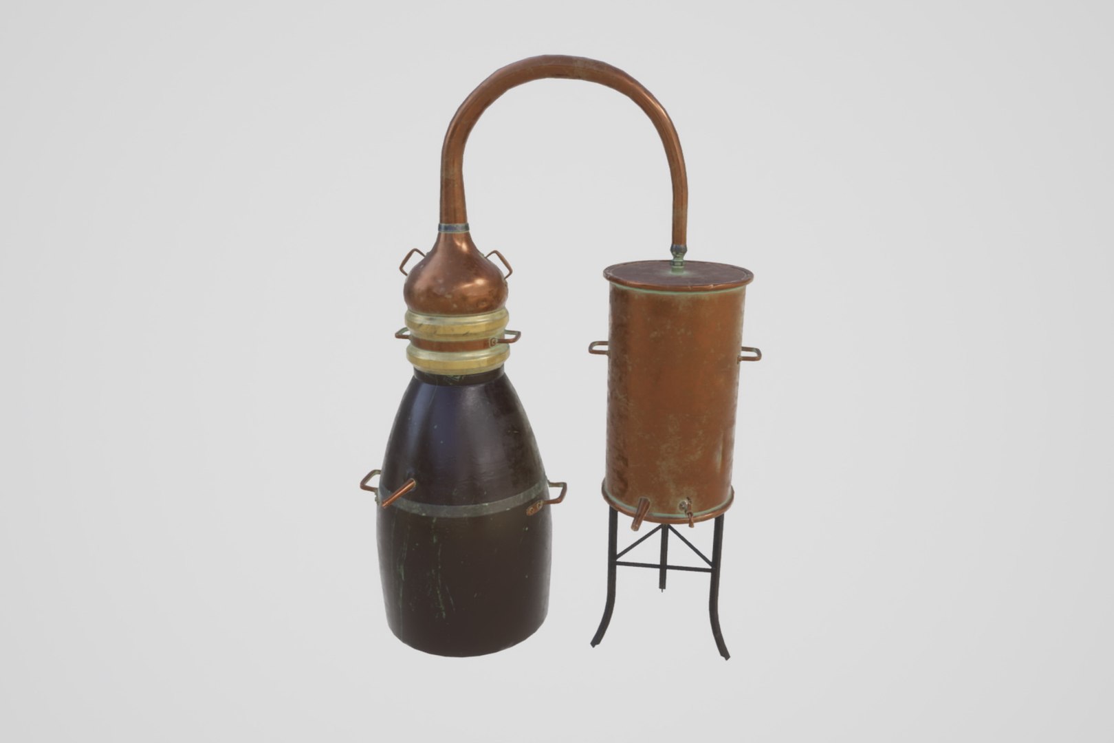 old distillation 3D https://p.turbosquid.com/ts-thumb/sq/8vGA0x/EhPmGXOD/bandicam20200719174200330/jpg/1595175150/1920x1080/fit_q87/719bebf36107cb4371a2f6c55fd69bae0c50adfc/bandicam20200719174200330.jpg