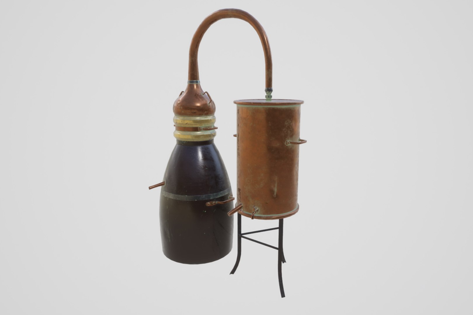 old distillation 3D https://p.turbosquid.com/ts-thumb/sq/8vGA0x/jO782sCm/bandicam20200719174857021/jpg/1595175150/1920x1080/fit_q87/e8c0b667899efe27e3dae2559b0d000c97c6ddcf/bandicam20200719174857021.jpg