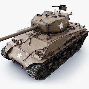 Tank M4A2 76W 3D model