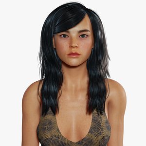 3D Free Realistic Female  Korean