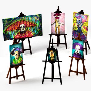 max easel paintings stationery