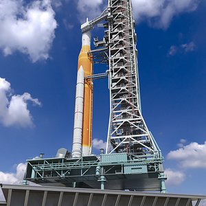 Launch Pad with Missile model