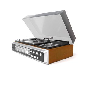 3D lp player play model