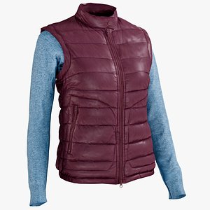 realistic women s vest 3D