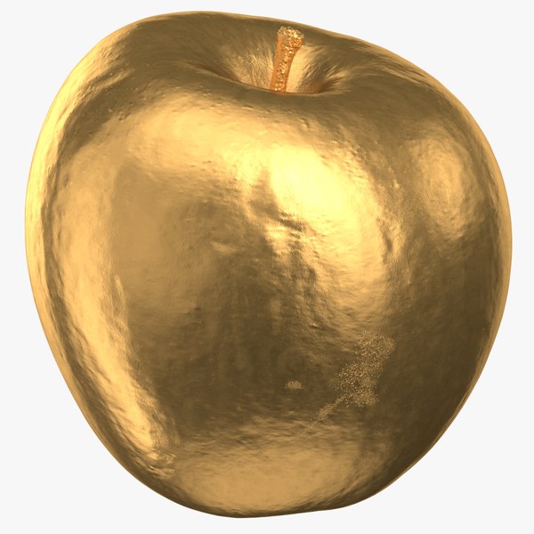 3D model ambrosia apple 02 gold TurboSquid 1508305