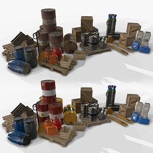 3D pack industrial warehouse -