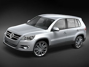 volkswagen tiguan 2008 3d model