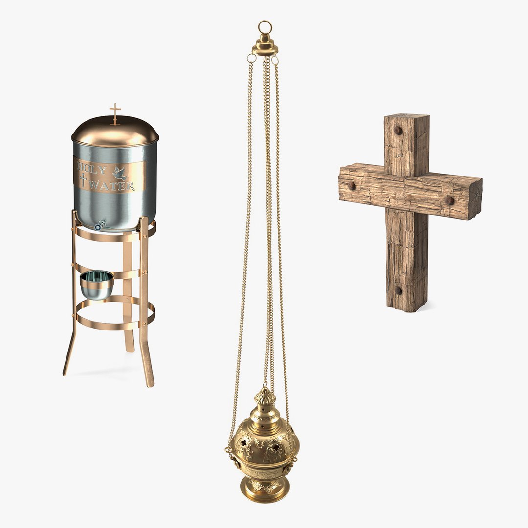 Religious Objects Collection 3D model preview