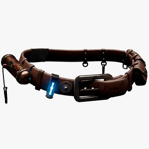 Stylized Steampunk Belt 3D model