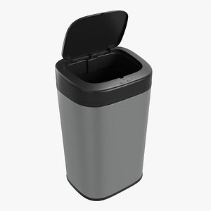 3D Automatic Sensor Trash Can Open model