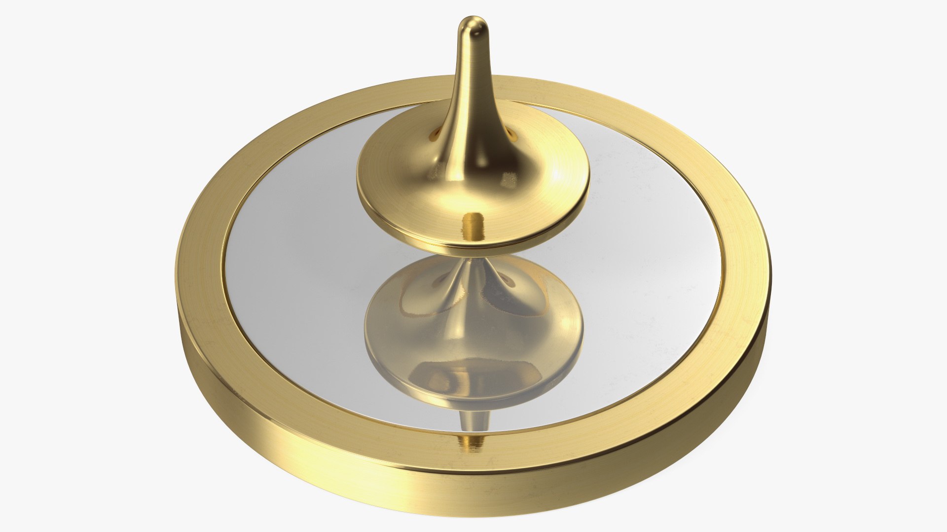 ForeverSpin Gold Spinning Top with Base 3D model TurboSquid 1782437