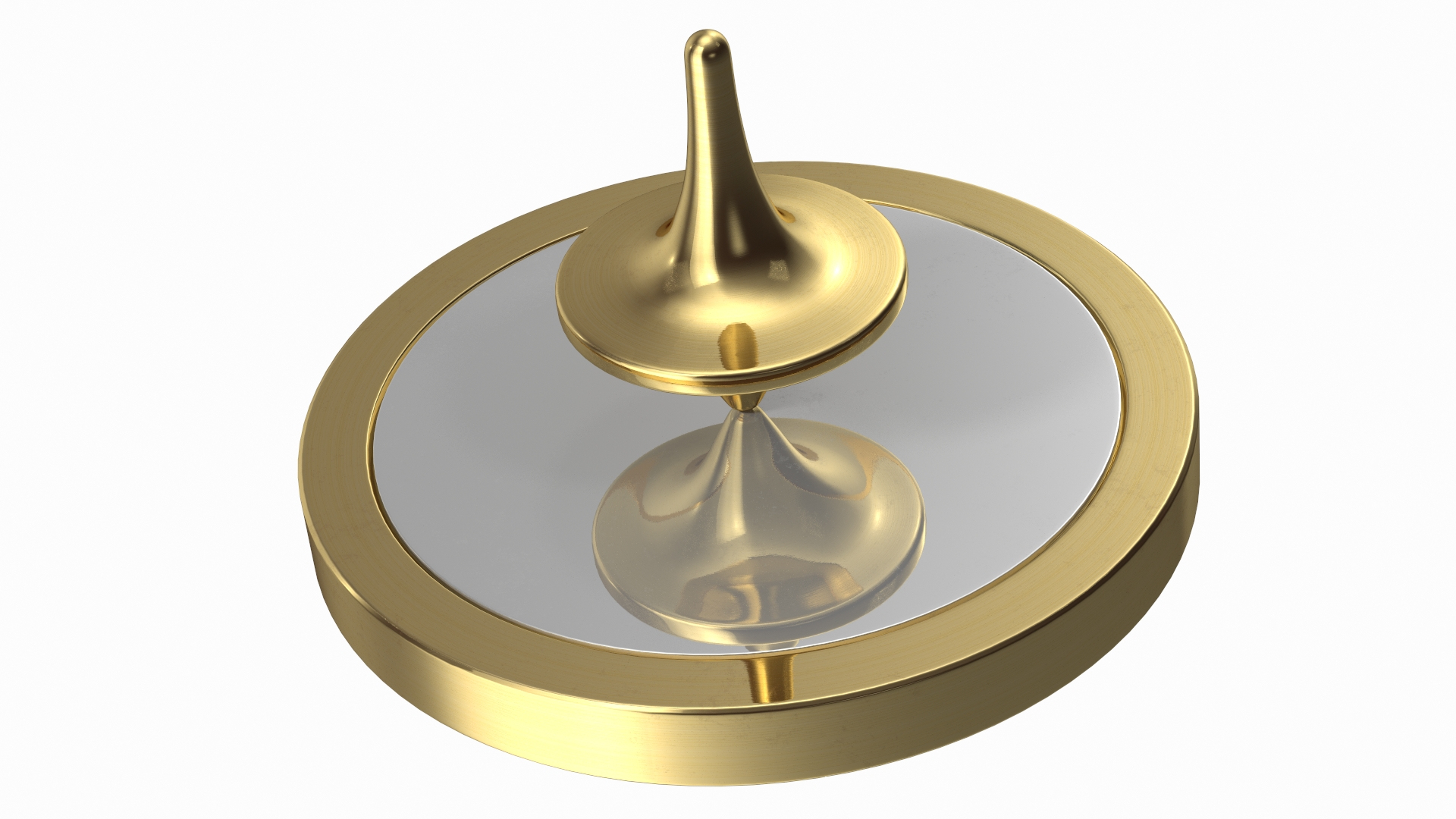 ForeverSpin Gold Spinning Top With Base 3D Model TurboSquid 1782437