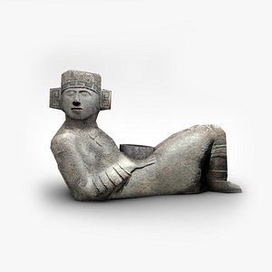 ancient stone statue 3D