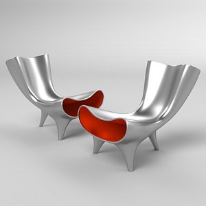 Free STL file Peanut Chair by Marc Newson・3D print design to download・Cults