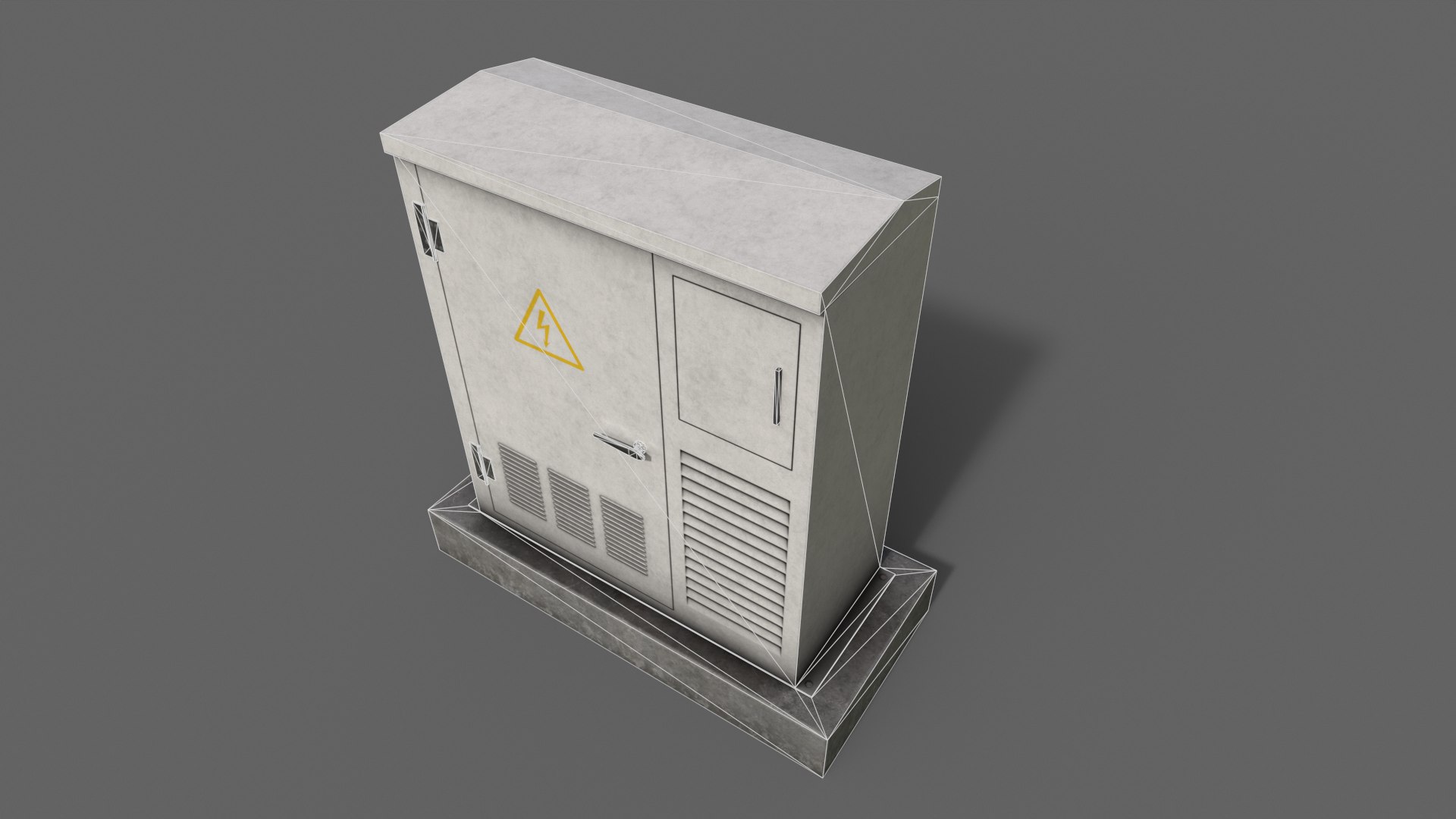 3D Model PBR Electric Box White - TurboSquid 1753931