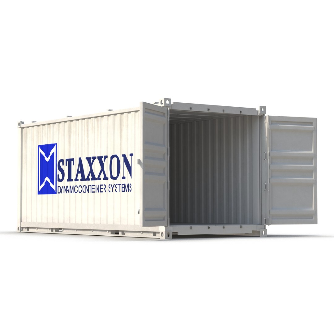 Collapsible ISO Container Rigged 3D model preview