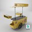 3D Mobile Food Cart hot-Dog