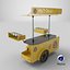 3D Mobile Food Cart hot-Dog
