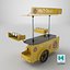 3D Mobile Food Cart hot-Dog